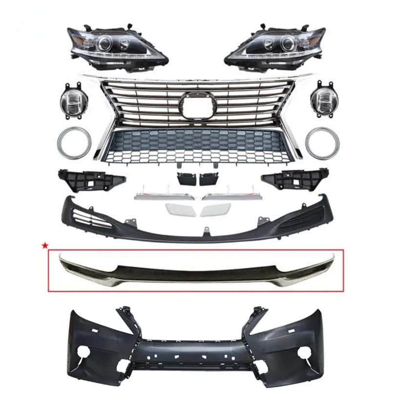 

Передняя Спортивная решетка CZJF, Модифицированная деталь для Lexus Rx350 2009, обновление до 2013, 2014, 2015, комплект корпуса