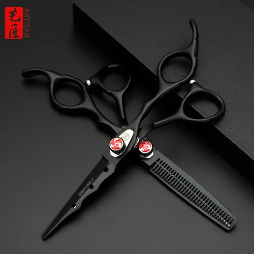 Imagen 2 del producto Tijeras Profesionales de Peluquería | Tijeras de Peluquería Japonesas de Acero Inoxidable, Tijeras de Corte de Pelo Multicolores, para Uso en Salón