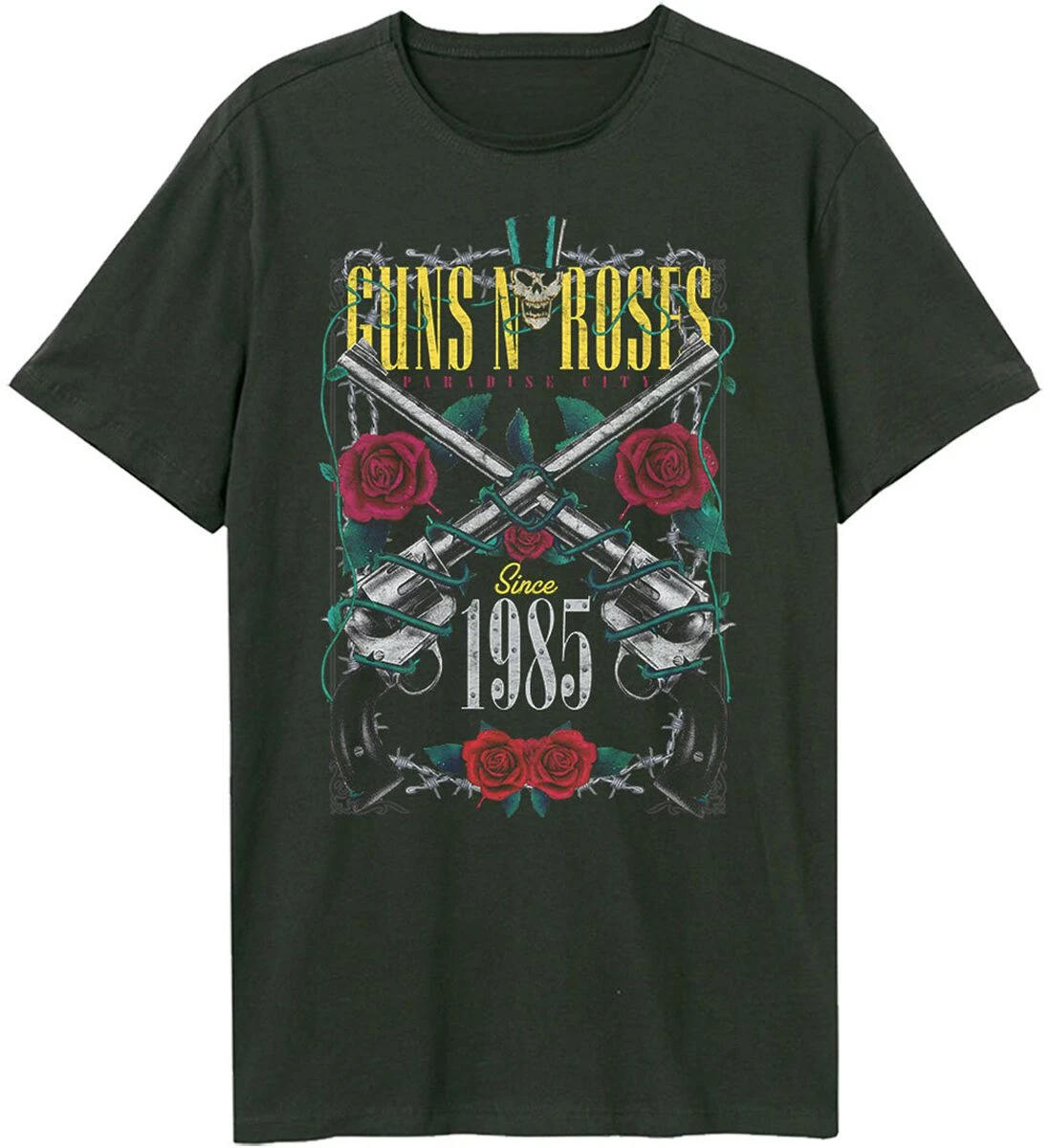Chapeau Haut De Forme Guns N' Roses Band T-shirt Cotton Graphic Tee Men Women Summer Streetwear - view 6