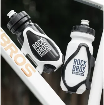

ROCKBROS Bicycle Water Bottle Cage Kettle Set High Strength PC Enclosed Holder Mountain Bikes Road Bikes Durable Secure Fit