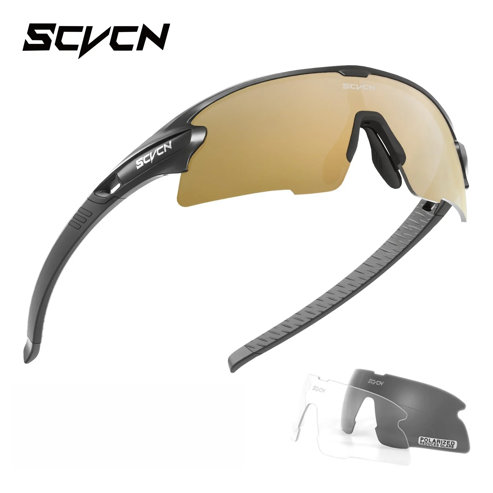AliExpress SCVCN Cycling Glasses Mountain Bicycle Sport Men Sunglasses Goggles Outdoor MTB Road Running Sunglasses UV400 Protection Eyewear