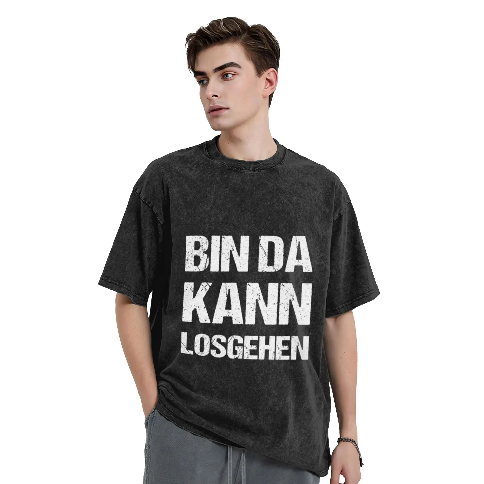 I m here  let s go! Funny saying Classic Stylish A Vintage Oversized Cotton Unisex T-Shirts