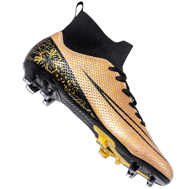 Football Shoes Training Trainer Student Children Adult Large Size High Top Youth Soccer Boots Men's Long Broken Nails Sneakers