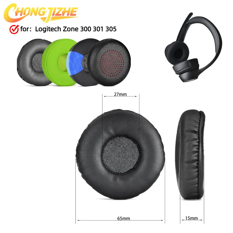 

CHONGJIZHE Earphone Ear Pads For Logitech Zone 300 301 305 Earpads Sponge Soft Foam Cushion Replacement Headphones Accessories