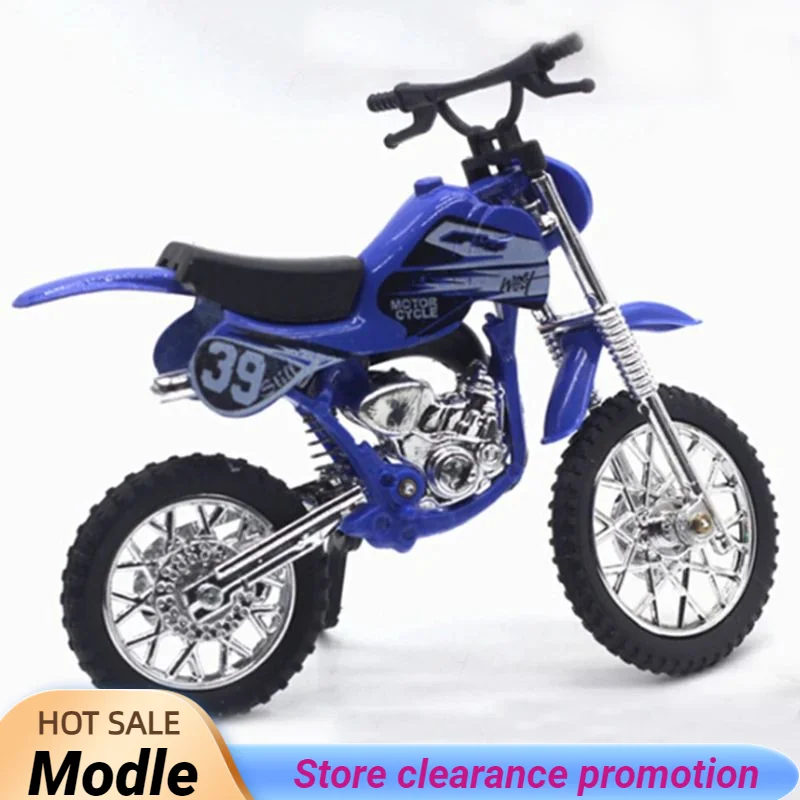 New Simulated Alloy Motocross Motorcycle Model 1:18 Toy Adventure Imulation Alloy Motorcycle Model Home Decoration Kids Toy Gift