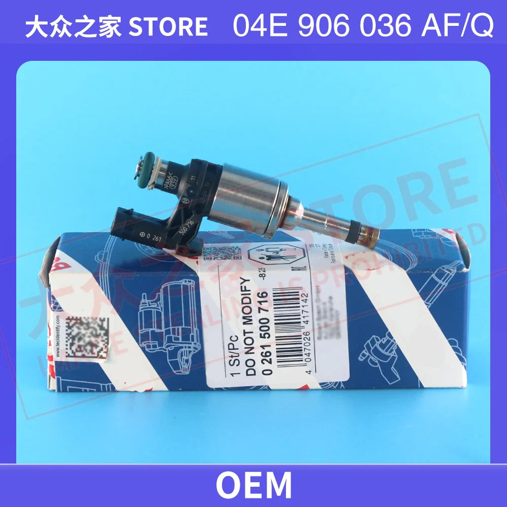 

0261500716 Fuel Injector Injection Nozzle For A1/3 Q5 TT Golf 04E 906 036 C 04E906036AR 04E 906 036 C 04E906036AF