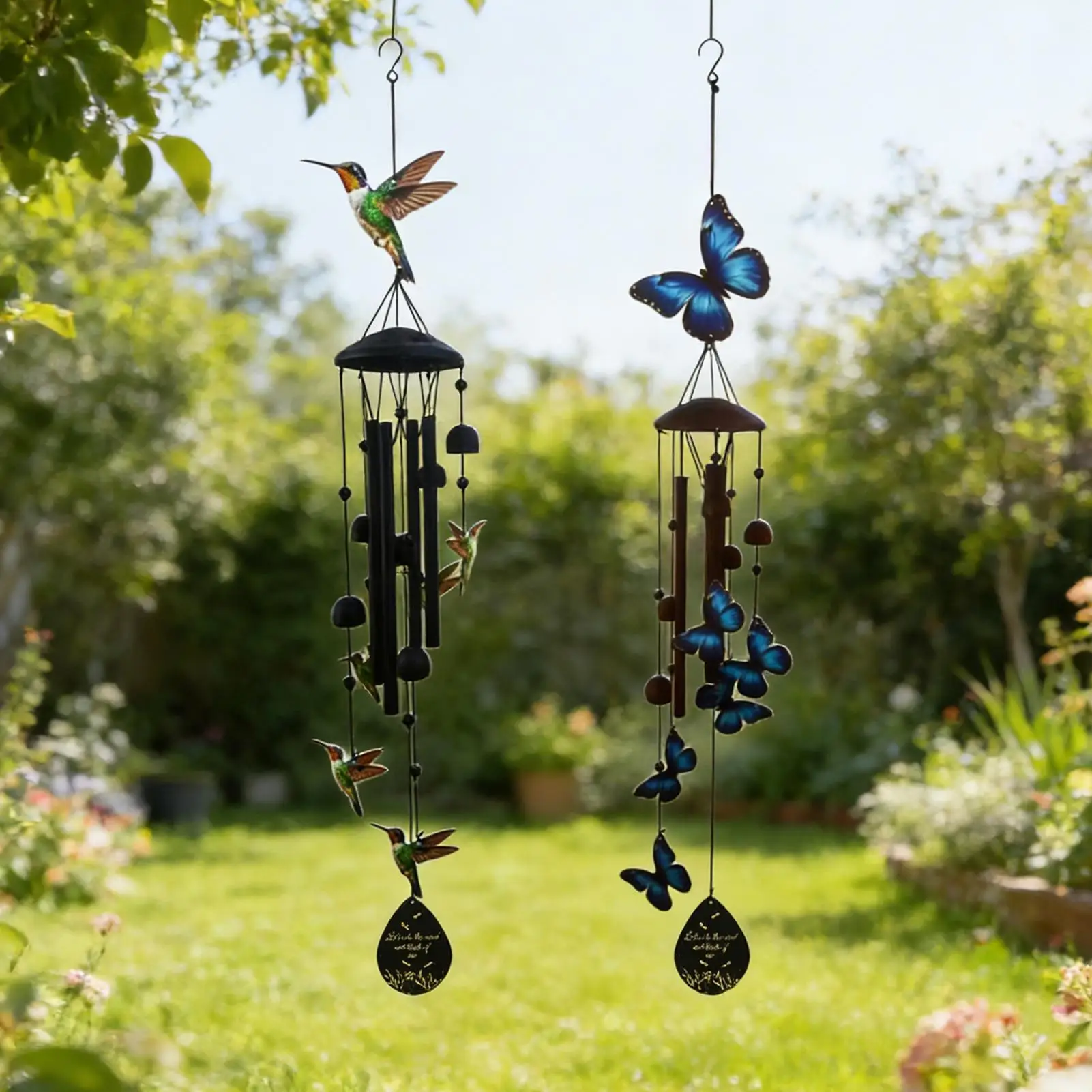 Large Wind Chimes 98cm Weatherproof Garden Decor Metal Wind Chimes Yard Art For Patio Porch Pathway Home Balcony Farmhouse