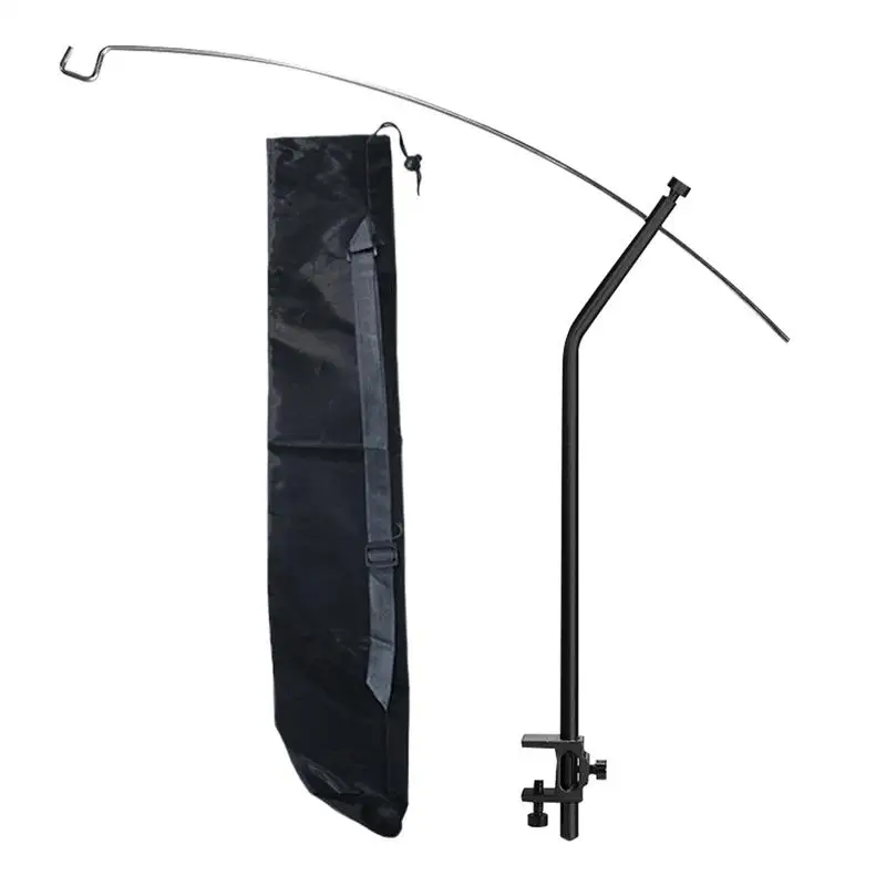 

Портативный светильник из алюминиевого сплава для кемпинга, настольная вешалка для кемпинга, сада, пикника, изогнутый держатель лампы