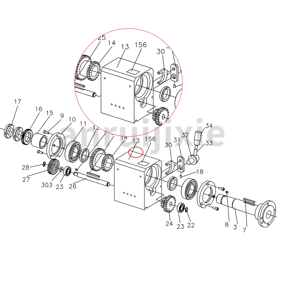 Headstock Casting for Craftex CX704 Grizzly G8688 Mr.Meister Compact 9 JET BD-6 Mini Lathe Spare Parts