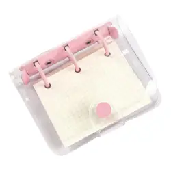 Pocket Notebook 80 Pages Grid Line PVC Loose Leaf Diary Notebook School Supplies