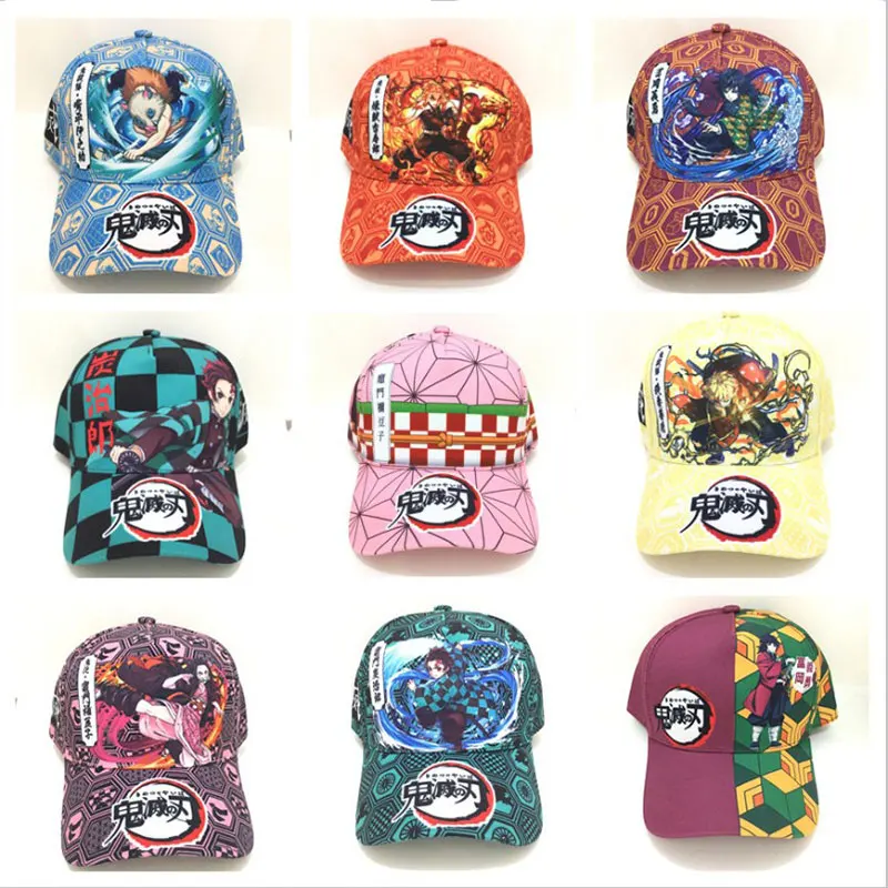 

Anime Demon Slayer Kamado Nezuko Printed Baseball Hats Cartoon Trucker Hat Hip Hop Hat Personality Lightweight Unisex Sun Hats