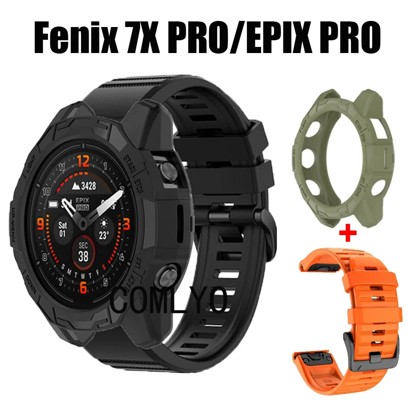 

Чехол-бампер из ТПУ для Garmin Fenix 7X 7 Pro EPIX pro 51 мм 47 мм