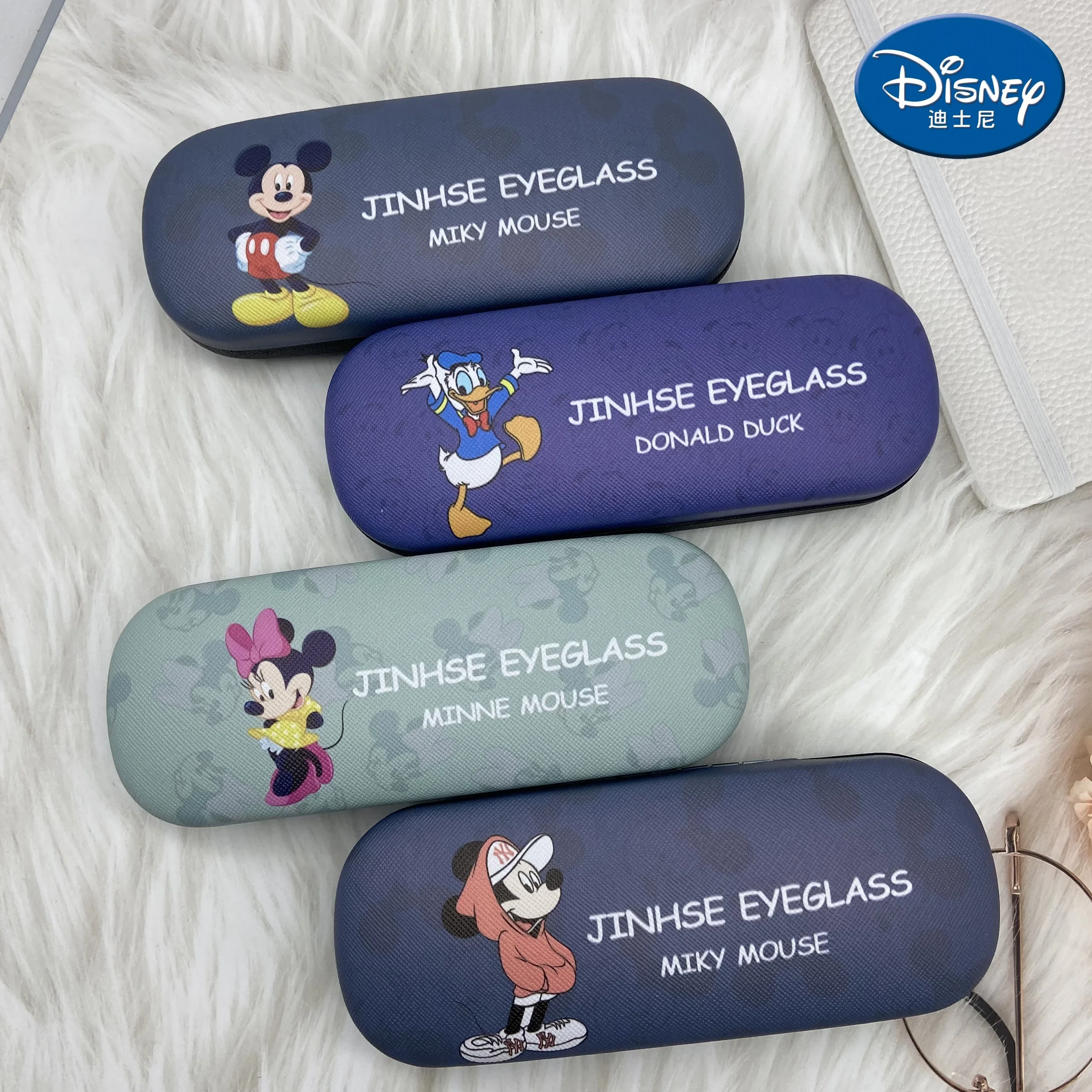 Disney Mickey Mouse Eyeglasses Case Cartoon Minnie Anti-pressure Myopia Glasses Box Sunglasses Storage EVA Box Organization Gift