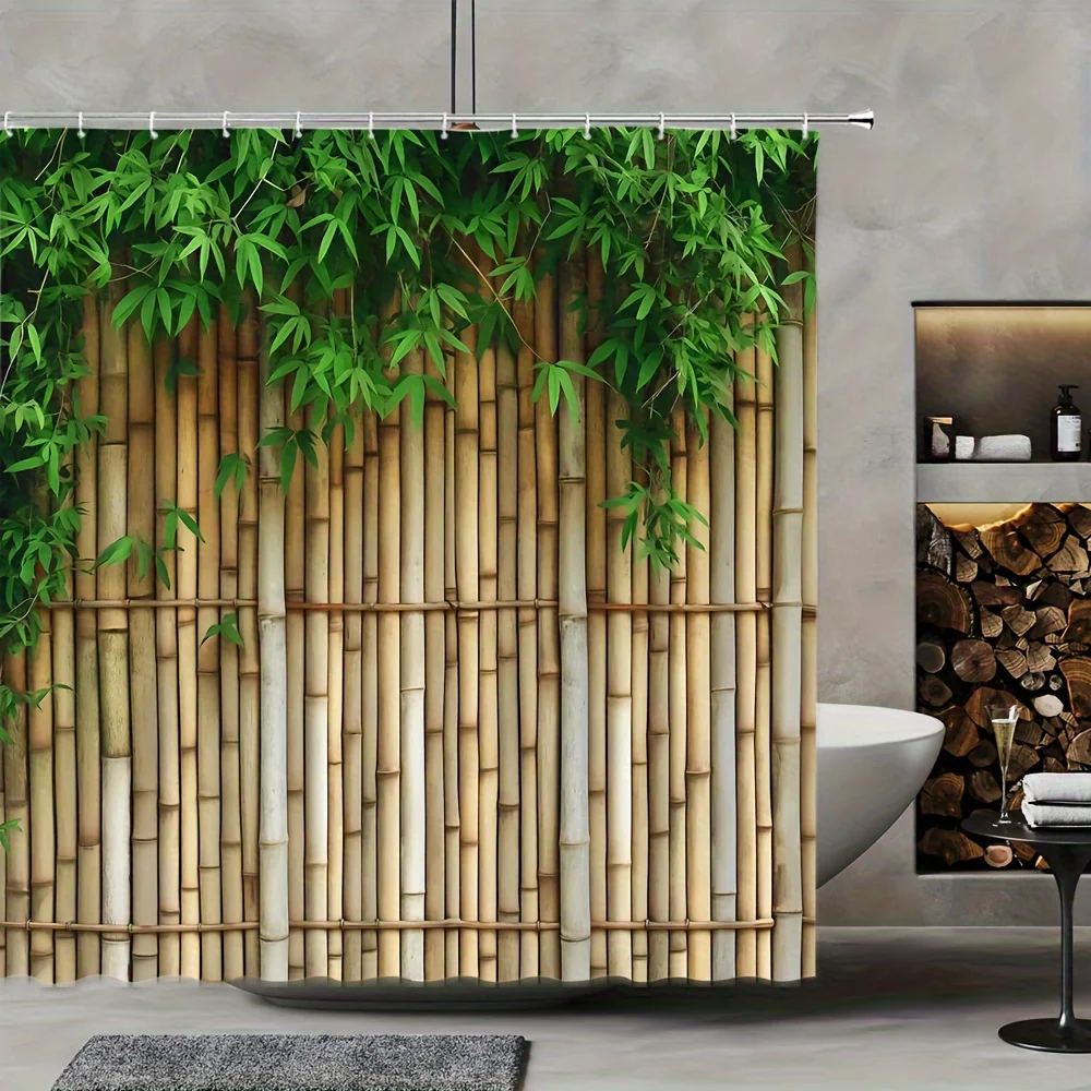 

Занавеска для душа Bamboo Forest — декор для ванны в разных стилях, идеально подходит для тех, кто любит, вдохновленный природой и практичным дизайном
