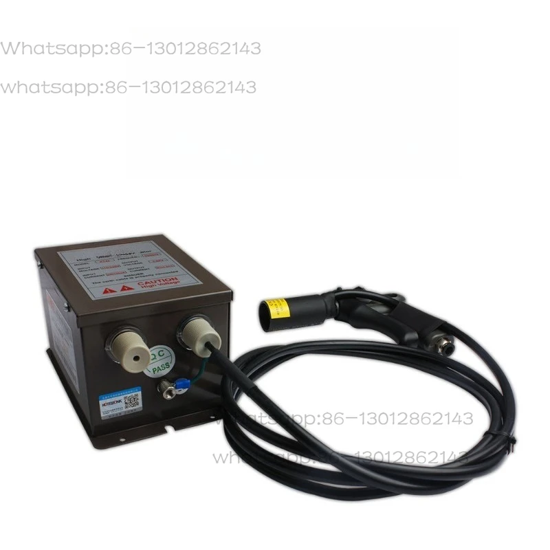 Ion air gun static removal, high pressure positive and negative ion air gun dust removal, big head double needle air gun