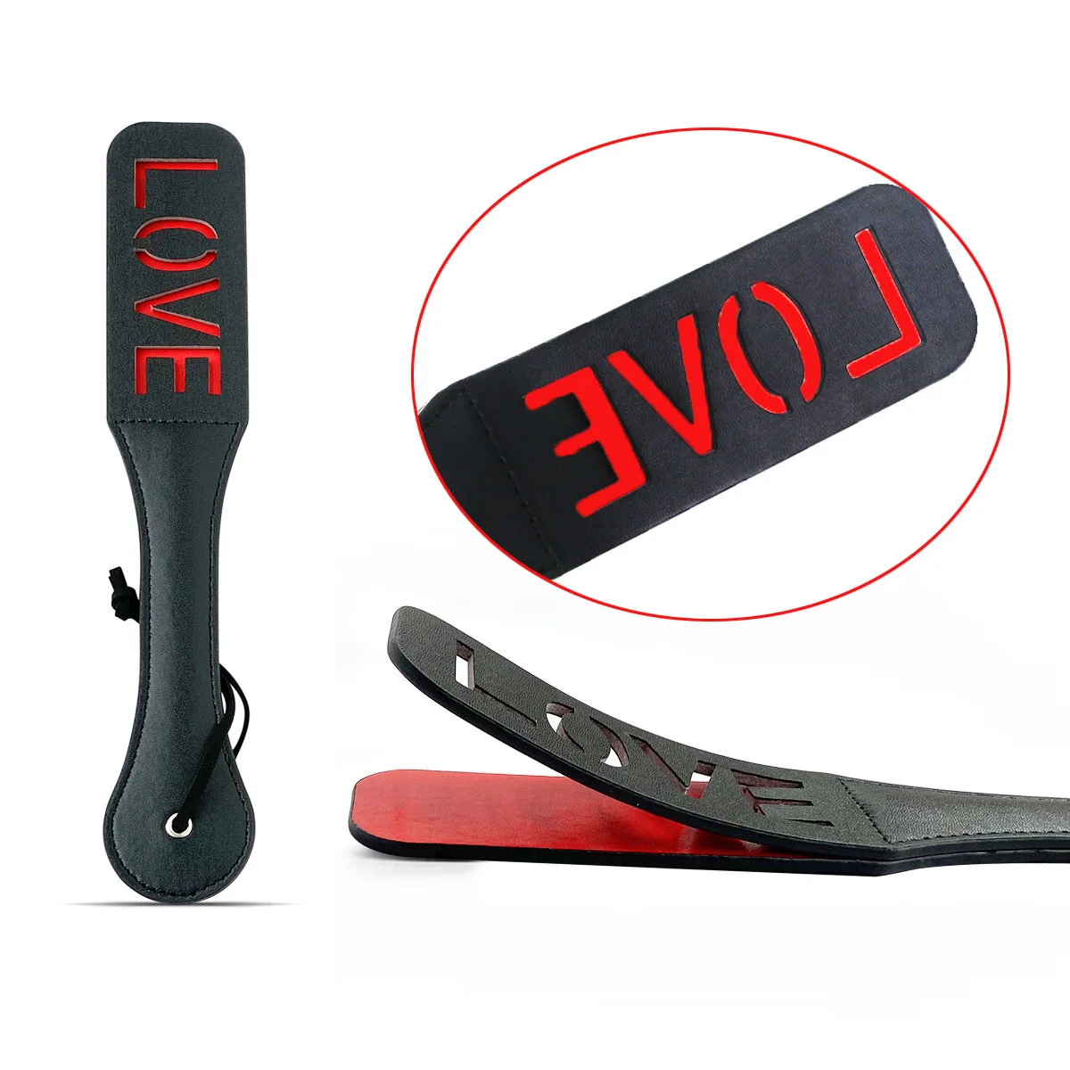 BDSM بولي Paddle سوط اللعوب لعبة للذكور الإناث مثالية الكلمات المجوفة لعبة الجنس للنساء الرجال الأزواج الكبار مثالية لعبة عاشق #3