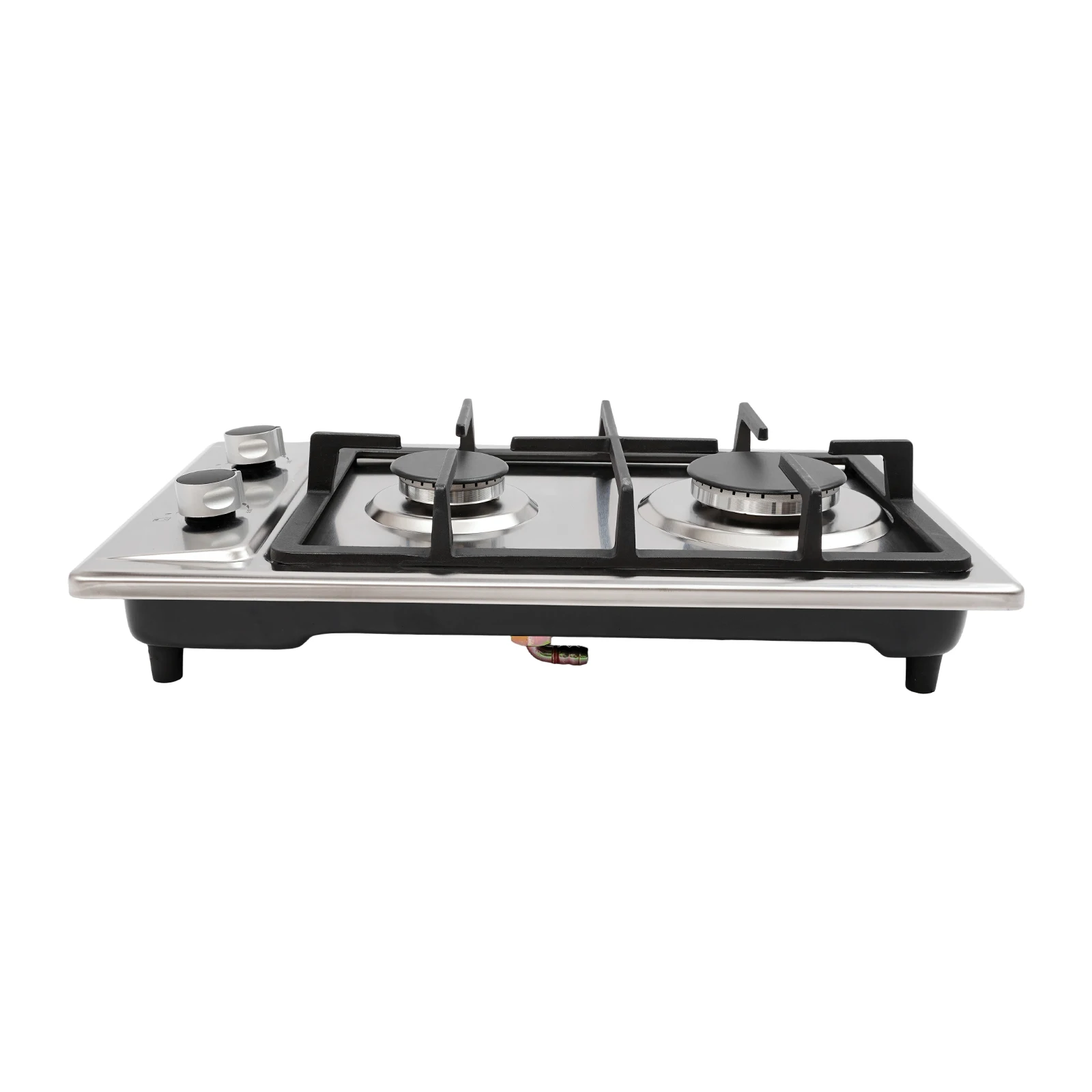 Tragbarer Gaskocher 3KW+1,75KW 2-Brenner-Gaskocher 51*31*10cm Edelstahl-Gaskochfeld für Outdoor-Camping/Picknicks/Wanderungen/Wohnwagen – Detail 9