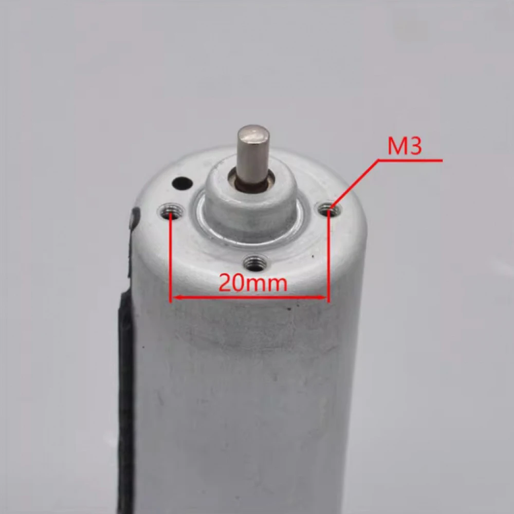 DC6-12V High Torque Motor with Compensation Carbon Brush – 10-Stage Rotor, 3200-6400RPM, Overheat Auto Stop Protection
