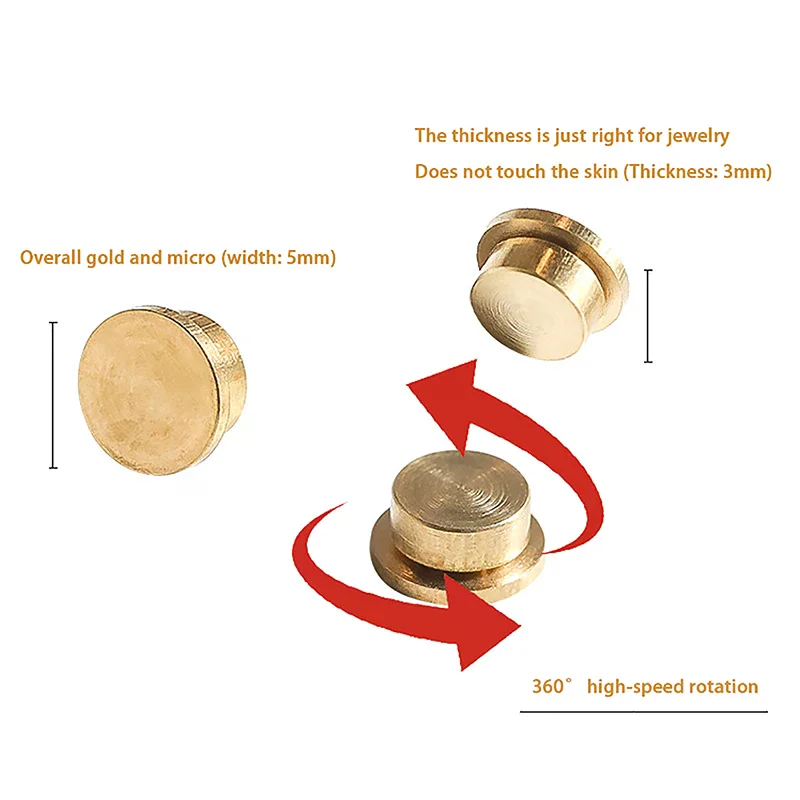 5 قطع من إكسسوارات المجوهرات الدوارة للمانيكير، محامل دوارة عالمية قابلة للدوران لتزيين الأظافر