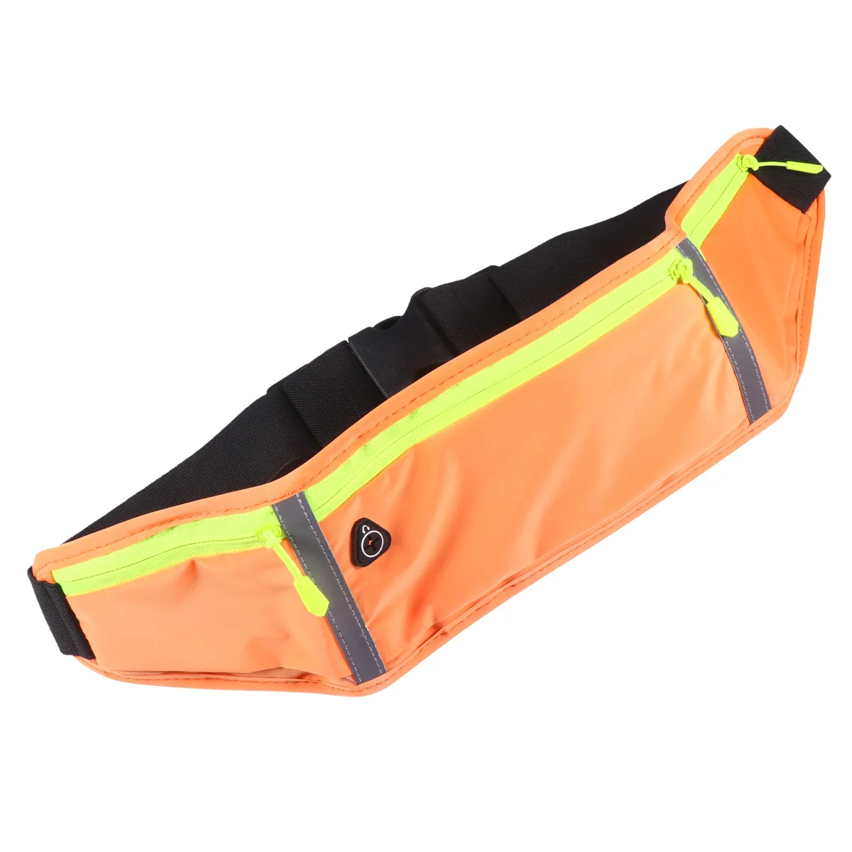 1 pçs bolsa de cintura esportiva cinto de corrida à prova dwaterproof água 3 compartimento design respirável sweatproof leve para fitness ao ar livre