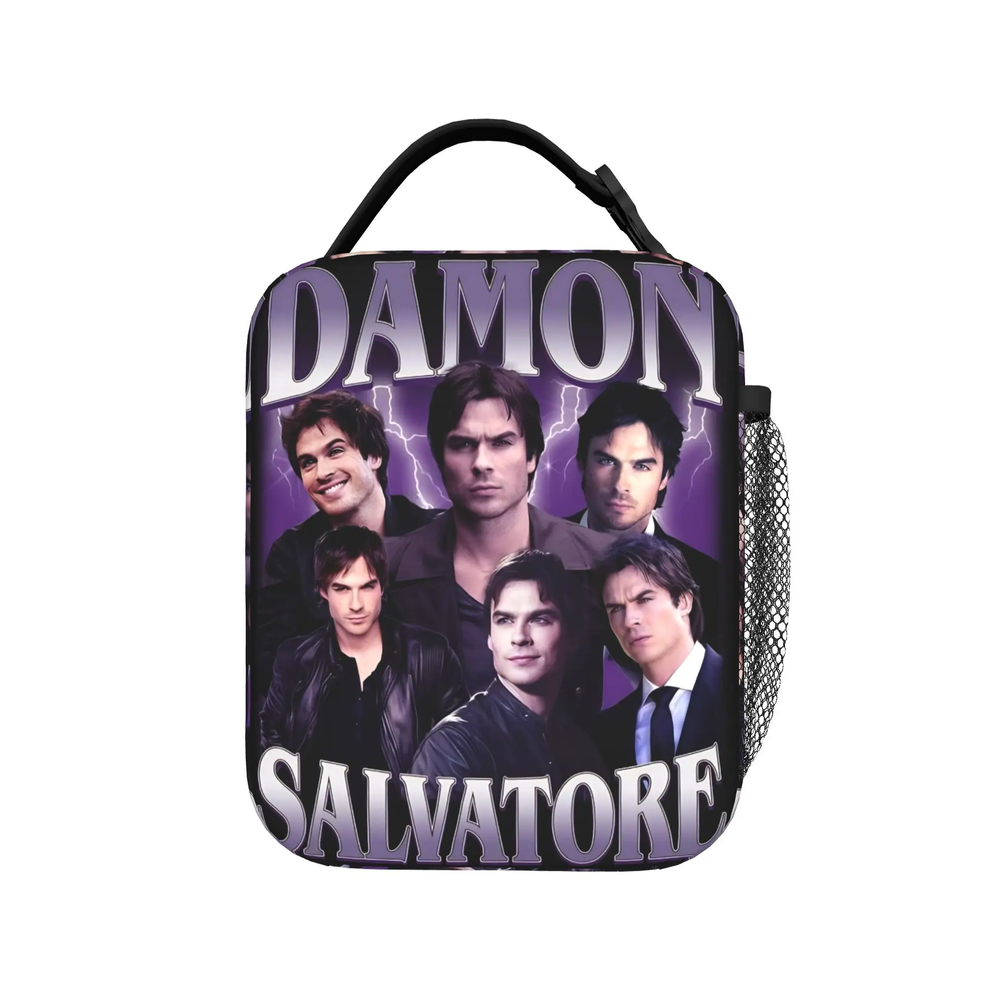 The Vampire Diaries Resuable Movie Lunch Bag Fun Outdoor Picnic Lunch Box Graphic Portable Thermal Tote Handbags