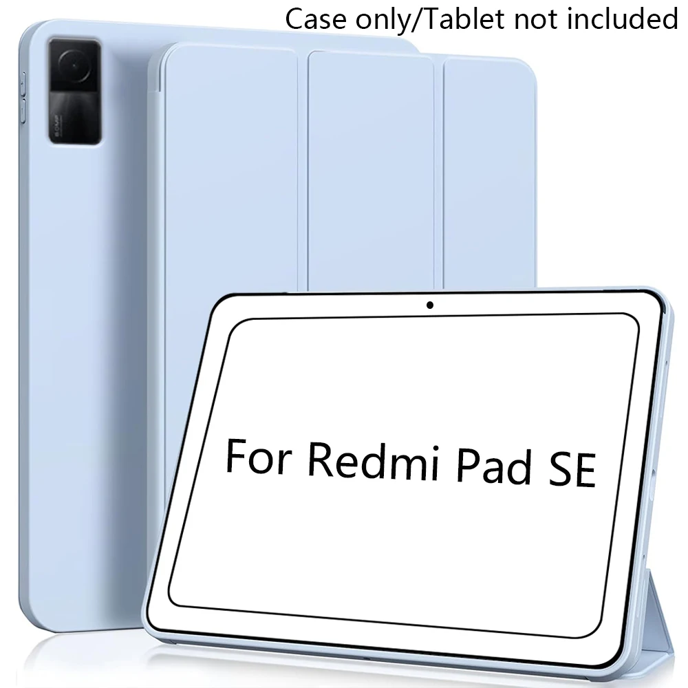 Case for Xiaomi Redmi Pad SE 11 inch 2023 Tablet Slim Thin Light Soft Protective with Auto Sleep/Wake Folding Stand Smart Cover