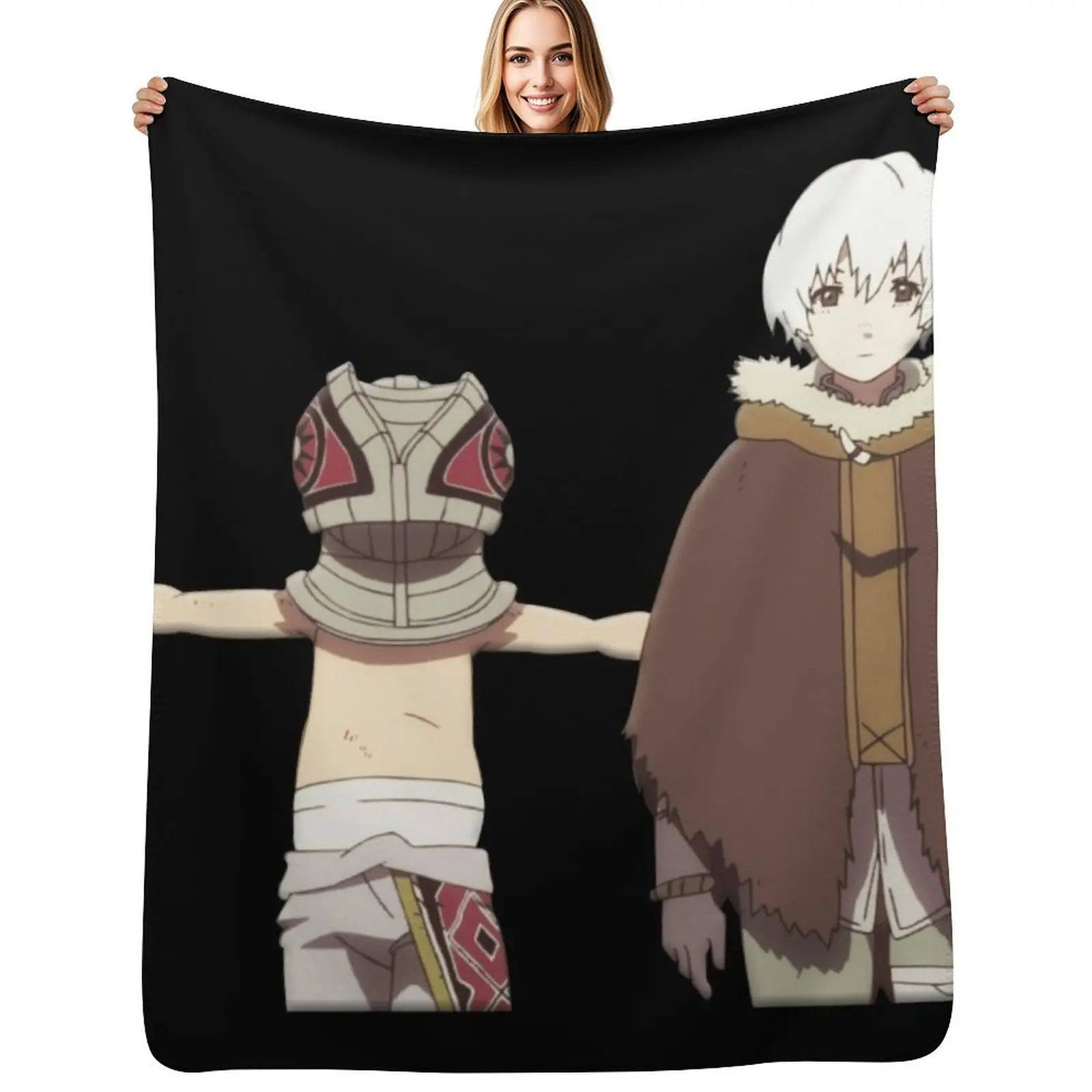Fushi from anime Fumetsu no Anata e Throw Blanket Bed Cute Plaid Beach Softest Hairy Large Blankets