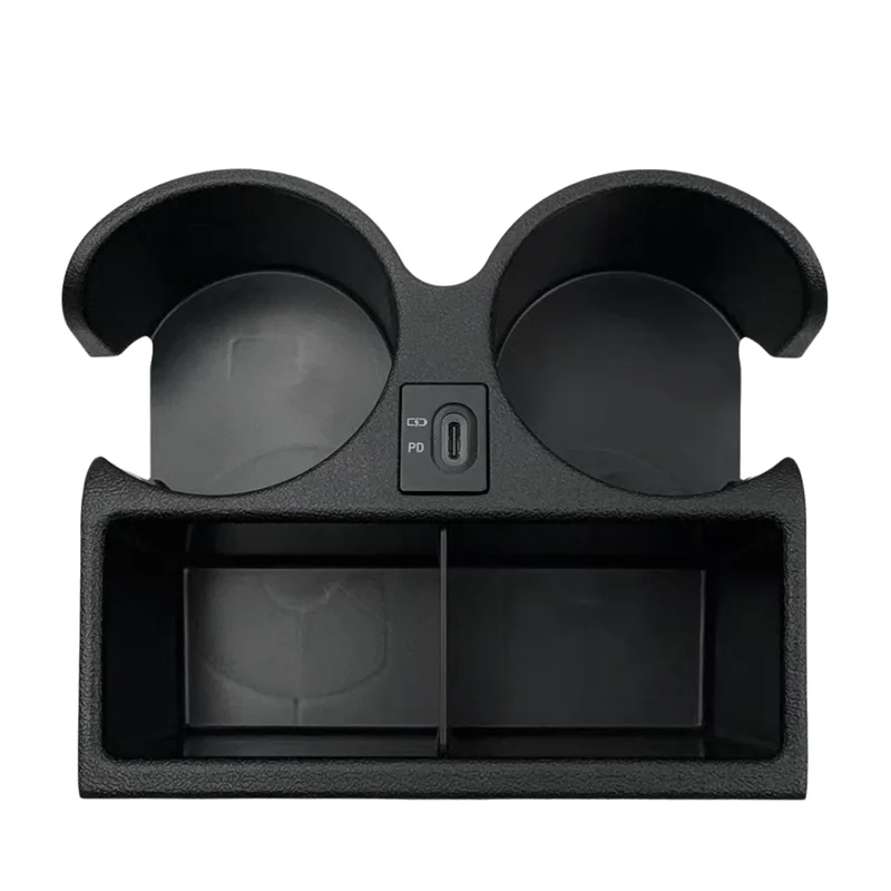 

A33K-Car Water Cup Holder In Heatproof Plastic Drink With PD Port For Nissan Patrol Y61 1997-2016 Models-FYE727068/FYE727069