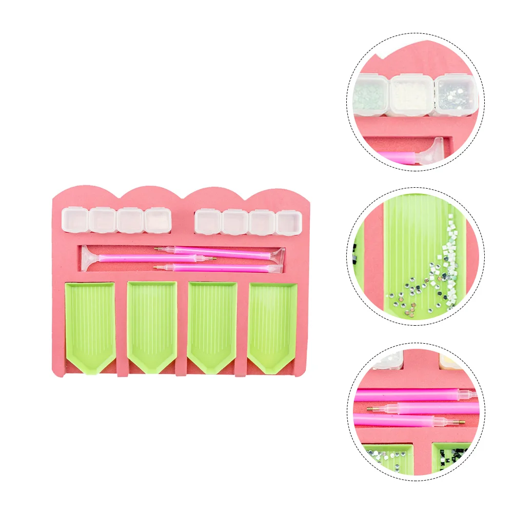 

10pcs Drill Painting Tray Organizer Diamond Art Storage Tray With 4 Slots High-Quality Resin Durable For Adults Diy