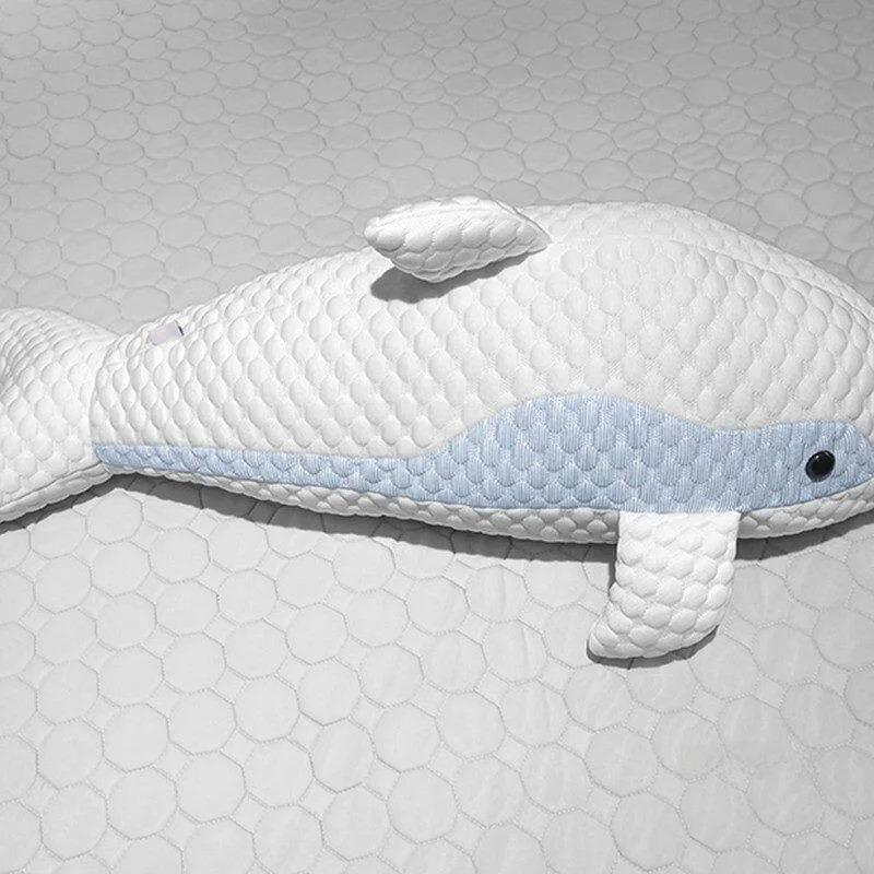 Dolphin Shaped Cooling Silk Pillow Children's Toy Doll Sleeping Pillow Ice Sensation Bean Bag Soft PP Cotton Long Strip Shape