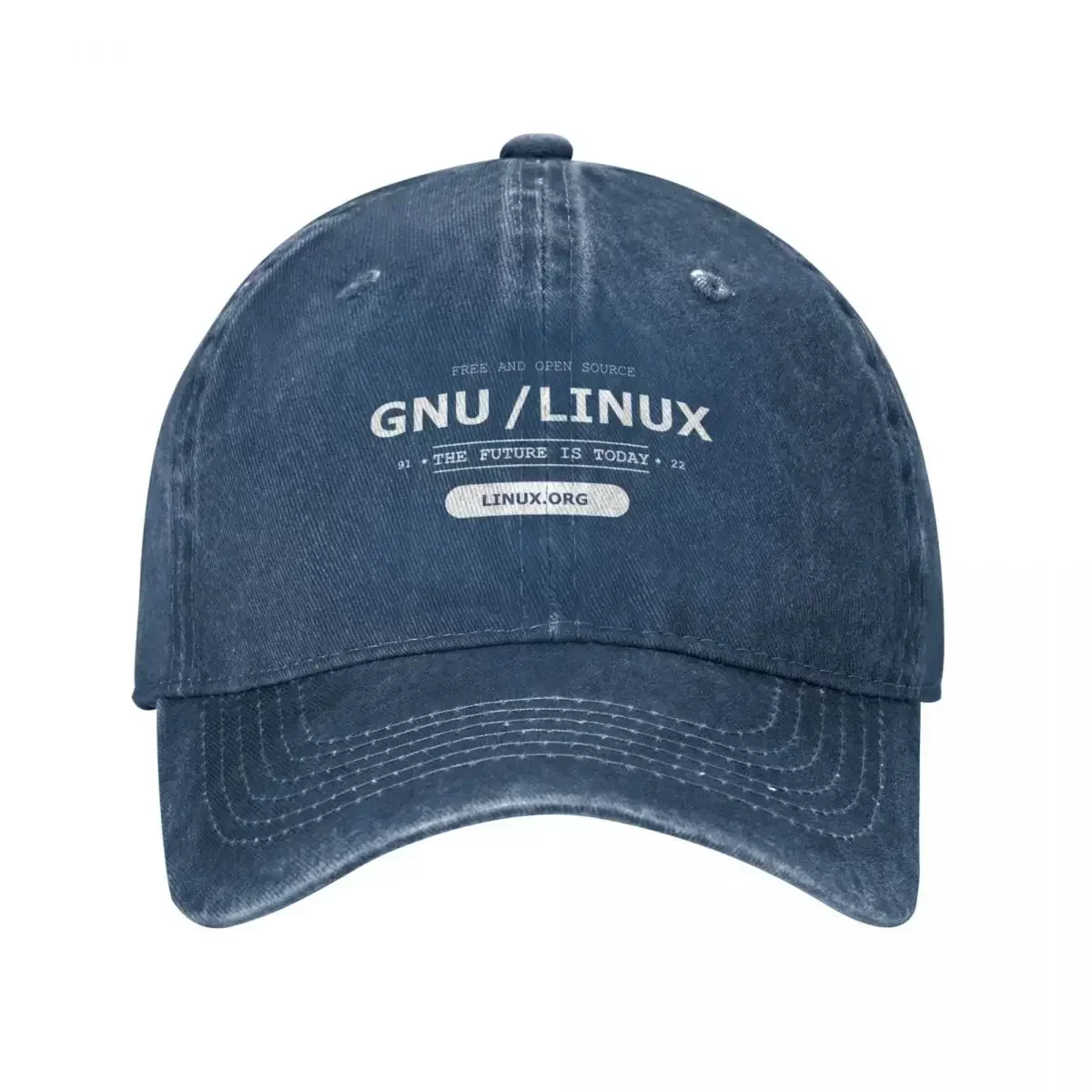 GNU / Linux The future is today Baseball Cap New Hat Vintage Men Cap Luxury Brand Women'S