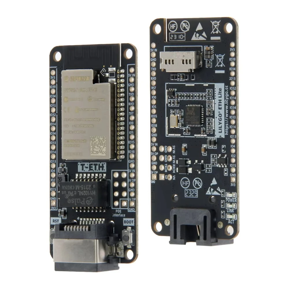 T-ETH-Lite ESP32S3 POE Development Board with ESP32-S3 Ethernet Module TF Card Function POE Shield for IoT Projects