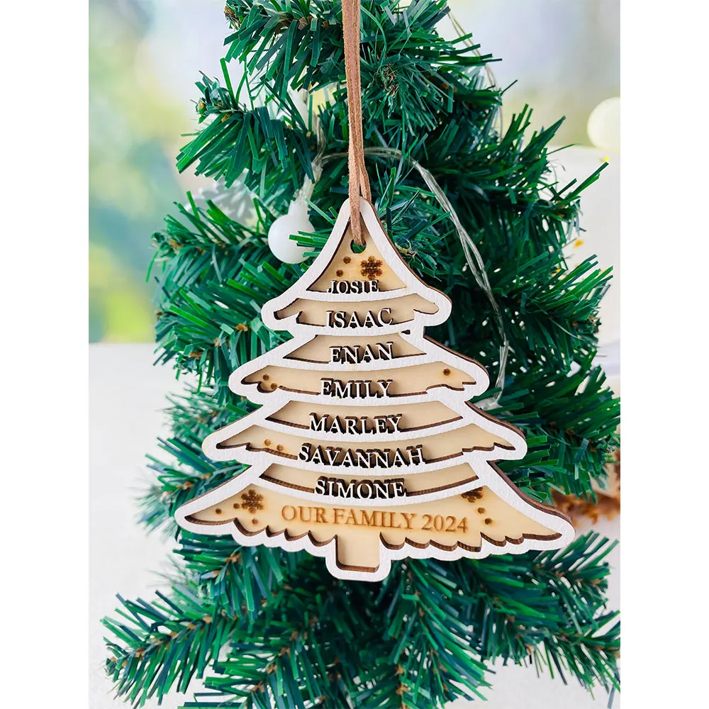 Personalized Christmas ornament 2024 Christmas tree ornaments Family Christmas ornaments
