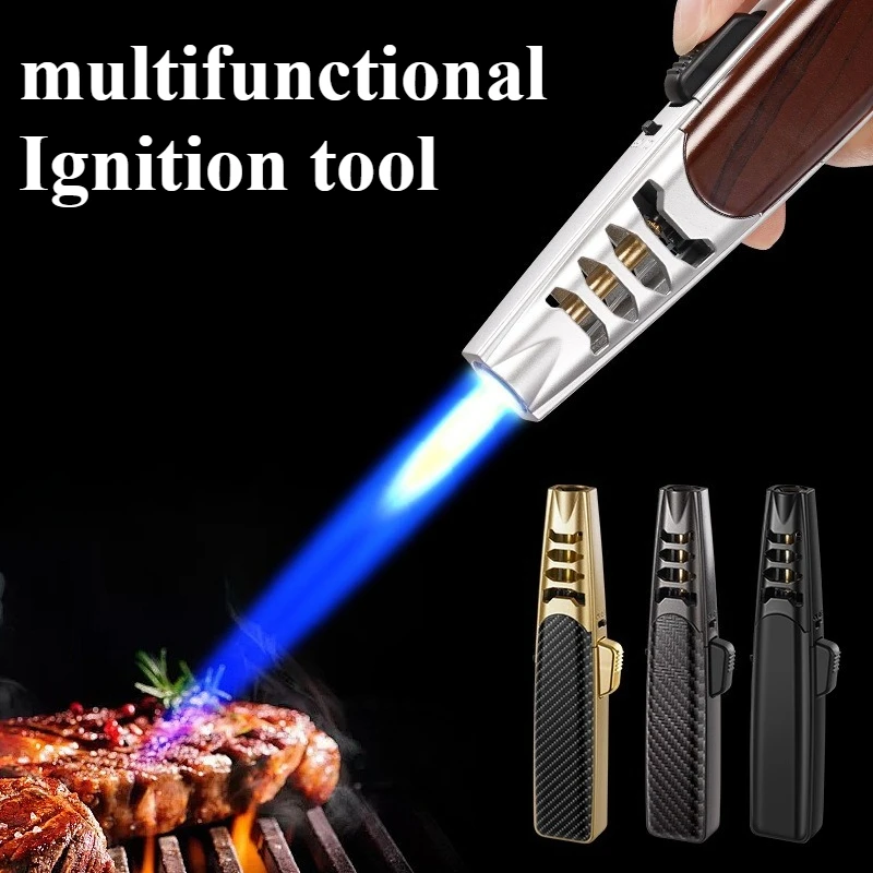 

Torch Butane Gas Direct Welding Gun High Flame Flamethrower Smoking Accessories and Multifunctional Cigar Outdoor Ignition Tool
