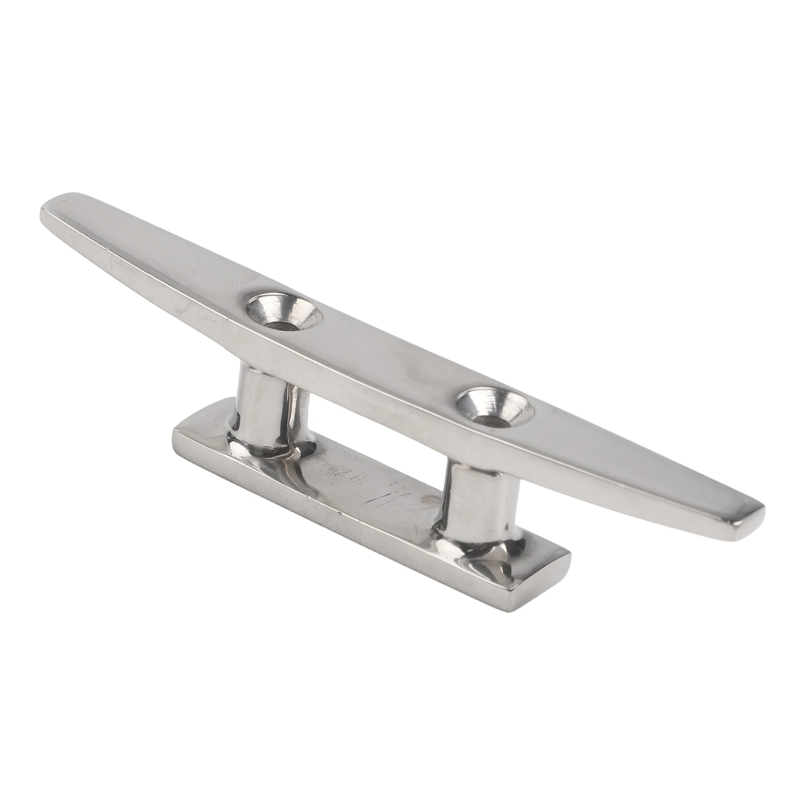 316 Stainless Steel Boat Cleat 4 Inch Marine Deck Rope Tie Down For Secure Mooring On Boats Docks Silver Hardware
