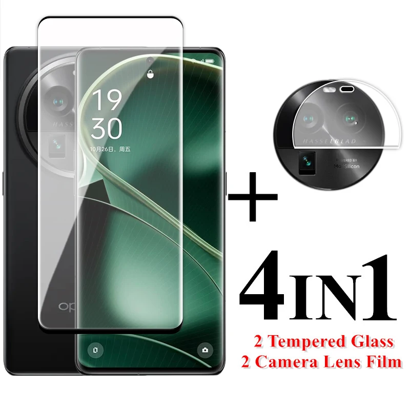 

For OPPO Find X6 Pro Glass 3D Full Cover Curved Screen Protector For Find X6 Pro Tempered Glass Find X6 Pro Lens Film 6.82 inch