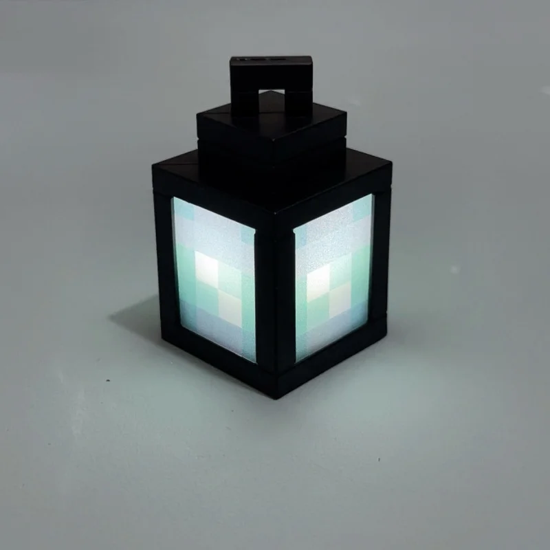 2026 Pixel Style Night Light Portable Lantern Tabletop Ornament 16 Colors RGB Remote DIY Interior Decoration Atmosphere Light, image 8