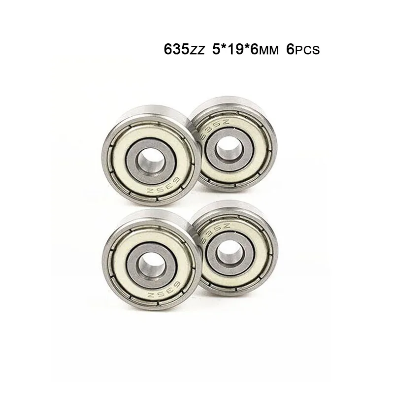 

635 635ZZ 5*19*6 (мм) 10/20 шт. подшипник высокого качества ABEC-1 подшипники металлические герметичные миниатюрные 635 635Z 635 ZZ хромированные стальные подшипники