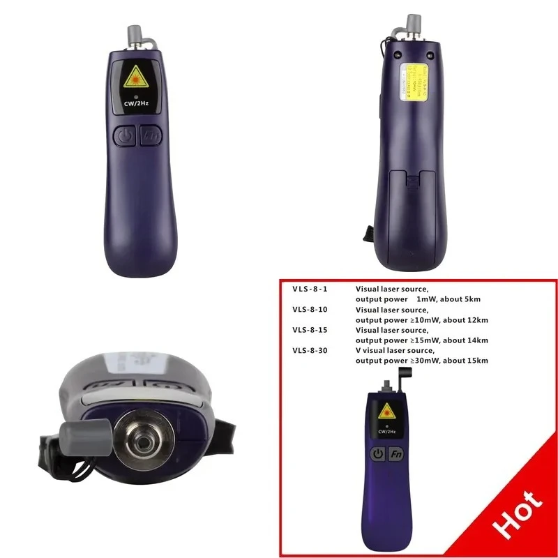 Visual Fault Locator VLS-8-30 30 15 km VFL Visual Source 650 nm Portable for Fiber Optic Testing
