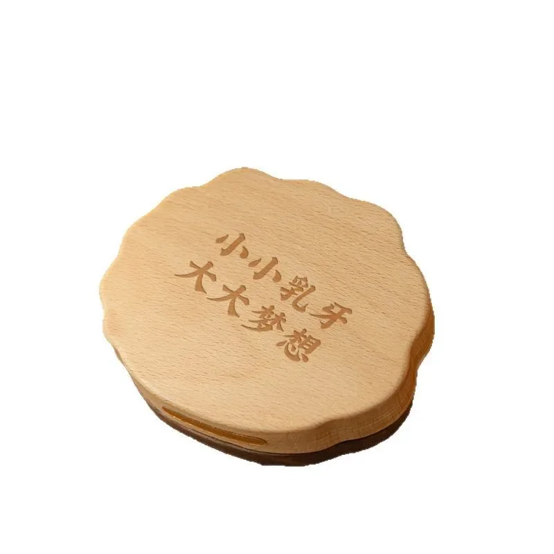 

Solid wood deciduous teeth storage box Children's teeth collection box Girls and boys Wisdom teeth storage box Small for