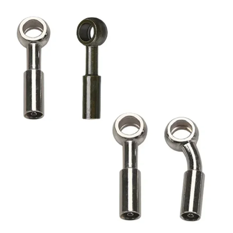 10X 10mm Motorcycle Hydraulic Reinforced Brake Clutch Oil Fuel Hose Line Pipe Fitting Joint Brake Line Adapter 0 28 90 Degree - Image 5
