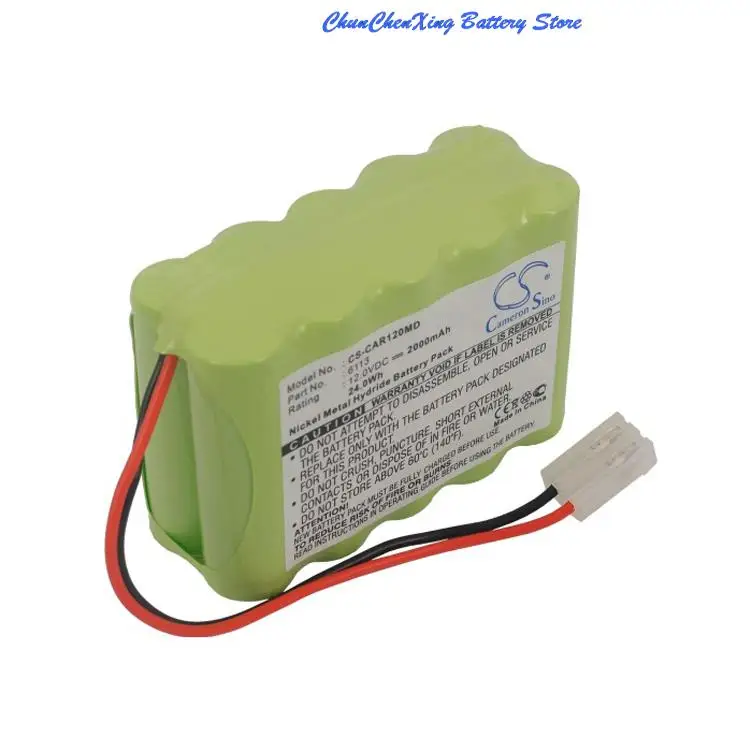 100% NEW CAR120MD 2000mAh Battery for CardioRapid K360, For Cardiette Cardioline ECG Recorder AR1200, AR1200ADV, AR1200 FC1400