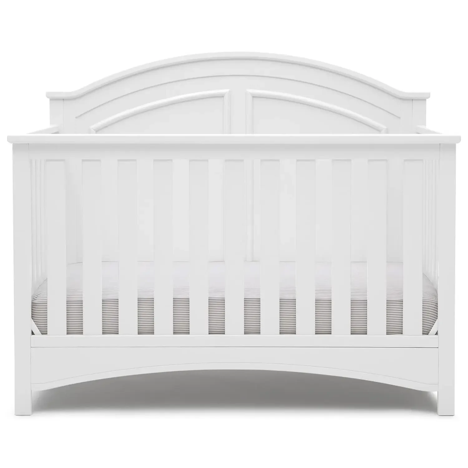 Delta Children Perry 6-in-1 Convertible Crib Gold Certified, Bianca White