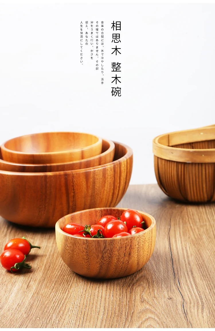 Indus Lifespace Acacia - Set Di 3 Ciotole In Legno Per Piatti Da Cucina - Foto 6