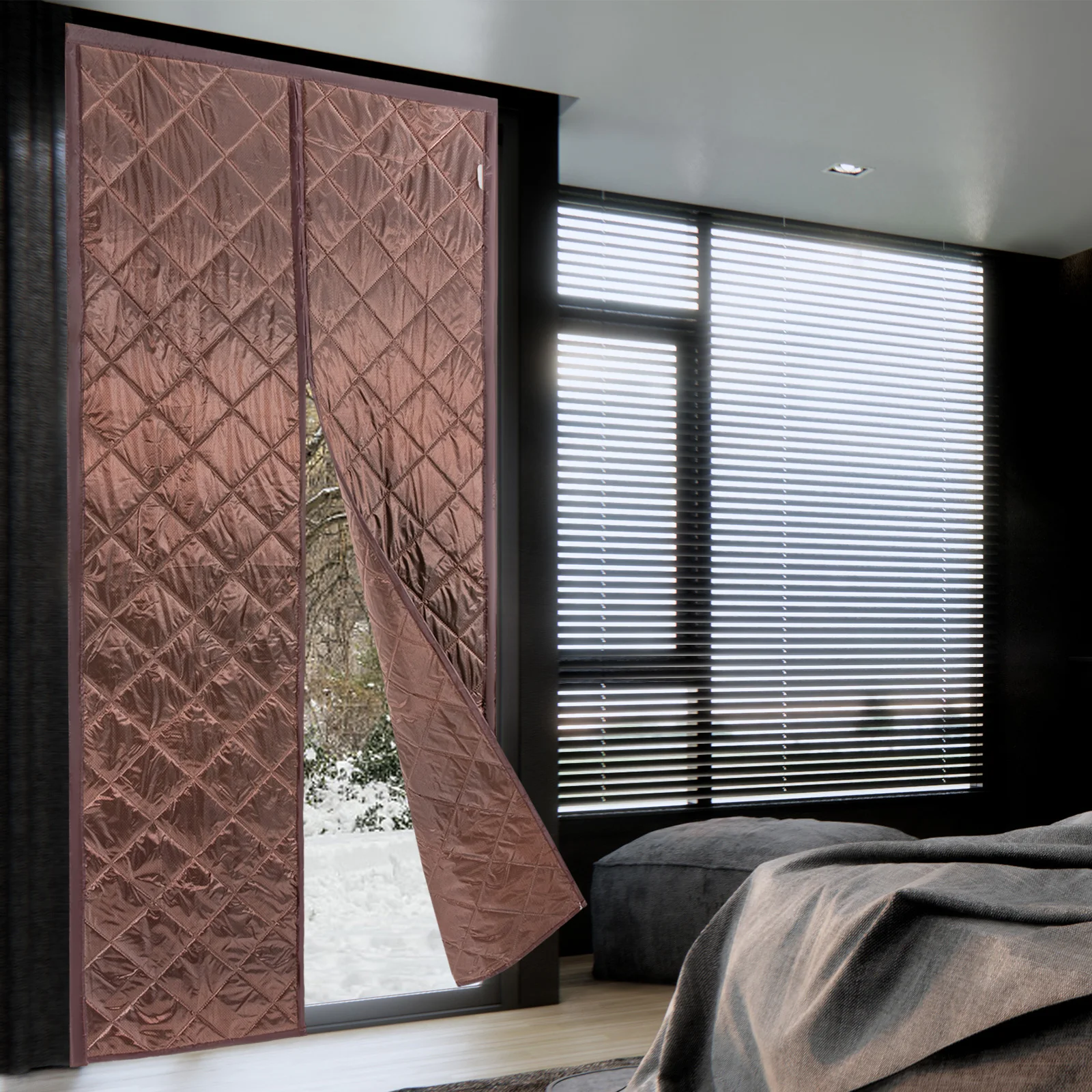 

Energy-Saving Magnetic Door Curtain, Thermal Insulated for AC Rooms & Saves Electricity Bill