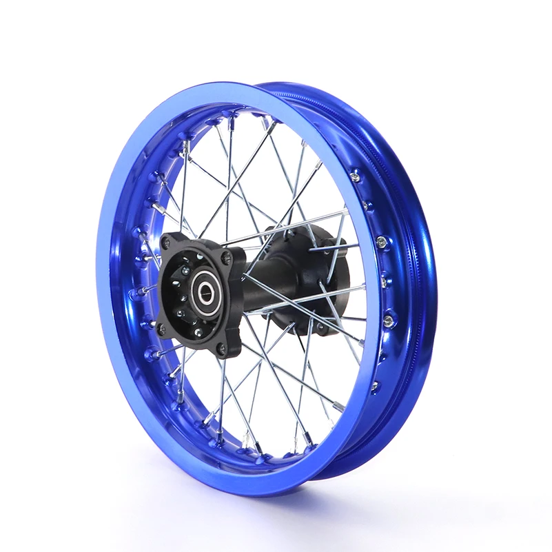 Pit bike Rim of 1.85-12inch Rear Wheel Rim 80/100-12inch Aluminium dirt bike wheel Rims 12mm hole hub