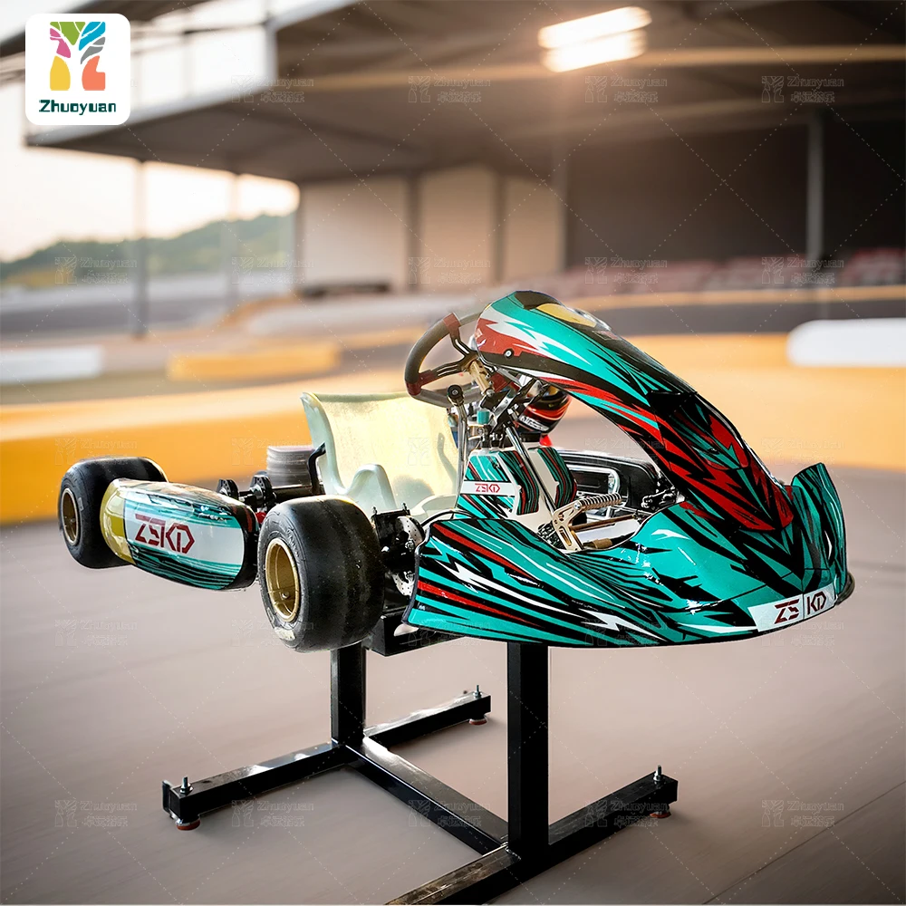 Zhuoyuan KZ Kart Chassis Benzina Shifter Gara Karting Auto da corsa per adulti Go Karting Telaio con cerchione