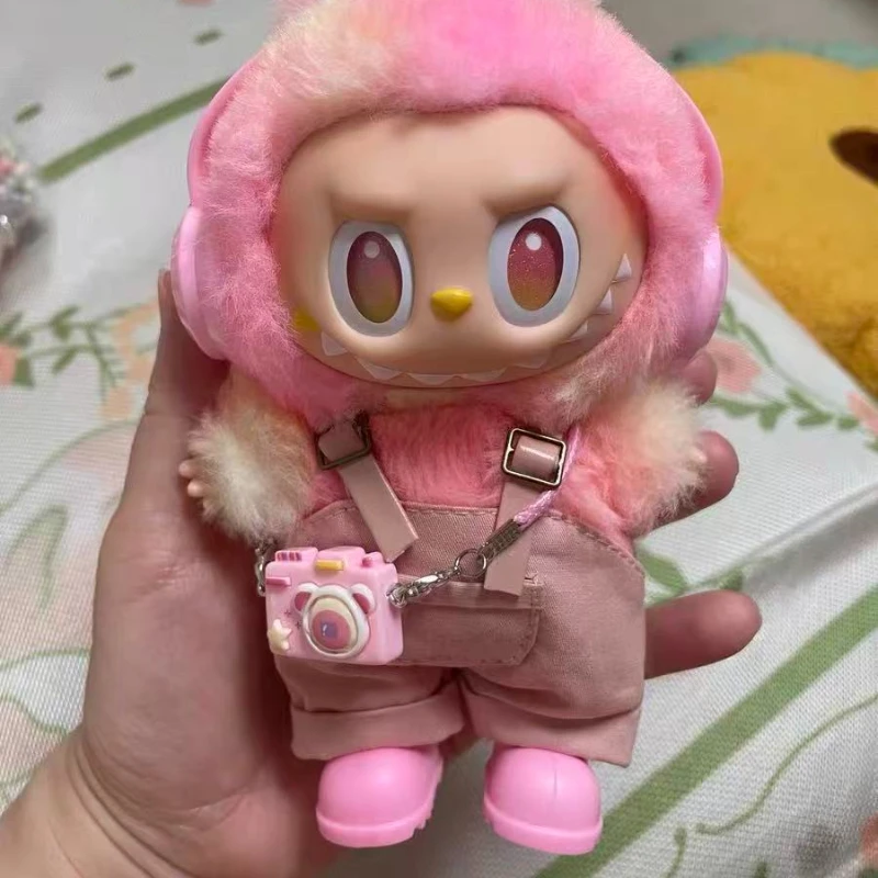 

Fashion College Suit Uniform Tie Set For 17cm Ropa Labubu Doll School Style Mini Doll Clothes Matching Shoes