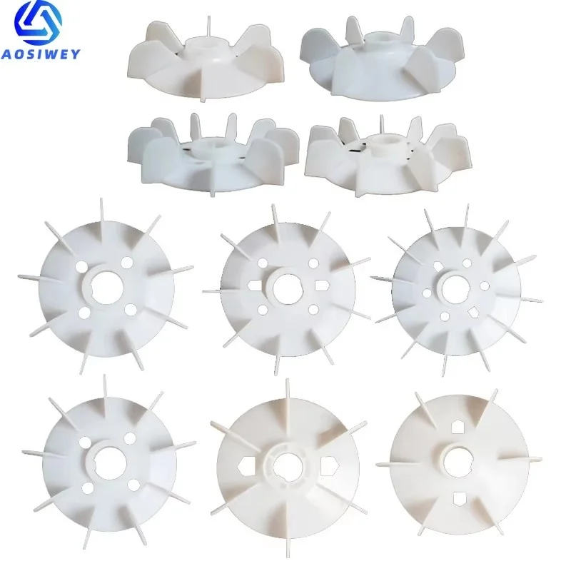 1Pcs Type-Y Plastic Electrical Motor Fan Blade Three-Phase Motor Cooling Air Blade Cooling Wind Leaf Fan Cover Strong Wind Farce