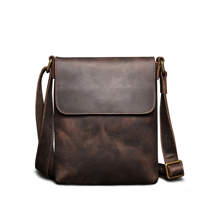 Borsa a tracolla in vera pelle per uomo borse a tracolla moda classica borsa a tracolla Casual quotidiana per feste Dropshipping all'ingrosso